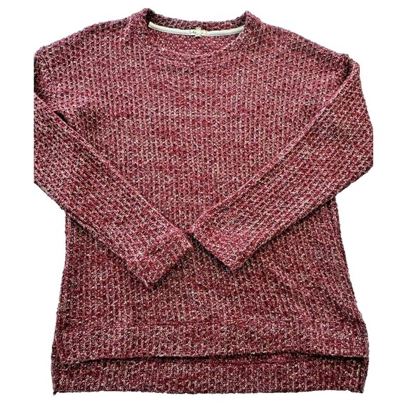 Mod-o-doc Women's Red Boucle Round-Neck Pullover Sweater Size L - Picture 1 of 4